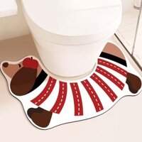 Bathroom toilet, dachshund, diatom floor mat, toilet, anti-slip, anti-splash, water-absorbing, dirt-resistant, foot mat, floor mat