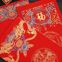 Batik Dày Trống Viết Tay Giấy Đỏ Câu đối Mười Ngàn Năm Giấy Câu đối Đỏ Lễ hội Mùa xuân Tự Viết Lễ hội Mùa xuân Câu đối Giấy đặc biệt 8.23-2