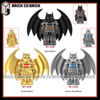 Batman Đồ chơi Lắp ráp Người Dơi Black Gold White 3 Màu Mô hình Siêu Anh Hùng Dơi Đa Vũ Trụ W1348-W1350