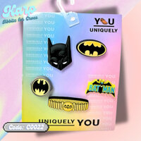 [BATMAN] JIBBITZ NGƯỜI DƠI SIÊU NGẦU - STICKER TRANG TRÍ DÉP CROCS CHÍNH HÃNG
