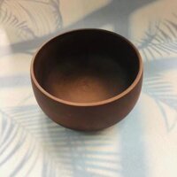 BátTô Gỗ Keo Nâu Đen 25.5x919.5x9.5 cm, Bát Tô Làm Thủ Công, Bát Mukbang Ăn Mỳ, Soup, Trộn Salad, Decor - Cỡ vừa 19.5x9