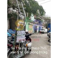 Bầu bô, Ống xả Thaco 750kg, Giải Phóng 810kg, lắp chế cho Suzuki 7 tạ.