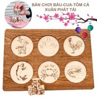 Bầu Tôm Cua Cá, Trò Chơi Ngày tết Vui Nhộn Phiên Bản Gỗ Siêu Bền Bỉ