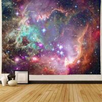 Bầu trời đầy sao đẹp Vũ trụ Galaxy Aurora Tinh vân Núi Rừng Trang trí cảnh quan ban đêm Vải nền Tấm thảm Polyester Tấm thảm thú vị Trang trí phòng Thẩm mỹ Trang trí nhà cửa Tấm thảm đơn giản Gió Bắc Phòng ngủ Phòng khách Trang trí tường Tivi Nền tường Vải