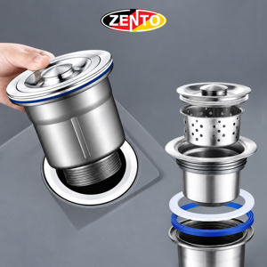 Bầu xi phông chậu rửa bát Inox XP110