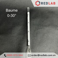 Baume kế 0-30 : 0.5°Bé Tp 15°C hãng Alla - Pháp code 0300FG030/15-qp, có VAT