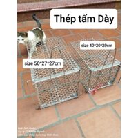 bẫy mèo hoang cỡ lớn thép dày
