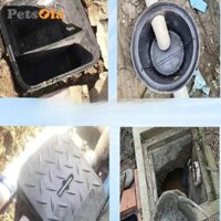 Bẫy Mỡ Nhà Bếp Màu Đen Phục Vụ Cho Bồn Rửa Nhà Hàng Chắc Chắn Lắp Đặt Dễ Dàng Dưới Lòng Đất Hút Tóc Thoát Nước