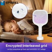 Bẫy ruồi SPARKL, Bug điện tự động có đèn UV, Vợt côn trùng LED có thể sạc lại USB Mini mùa hè