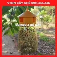 Bẫy Ruồi Vàng Có Thuốc Ruồi Vàng, Thuốc Diệt Ruồi Vàng Dùng Cho Cây Ăn Trái, Phong Lan, Rau Màu -  3 bộ bẫy