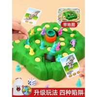 Bẫy thỏ, đồ chơi rèn luyện tư duy giáo dục cho trẻ em, xoay cà rốt, trò chơi tương tác giữa cha mẹ và con cái, trò chơi bảng tập trung đua rùa và thỏ