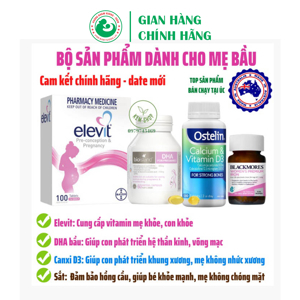 Viên uống bổ sung vitamin và khoáng chất cho phụ nữ mang thai Bayer Elevit 100 viên