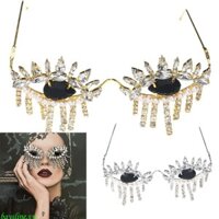 Baysline Tinh Tế Kính Mắt Khung Nữ Thanh Lịch Không Khung Viền Đảng Mặt Trang Sức