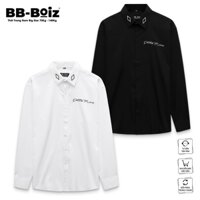 [BB-Boiz] - [BigSize] Áo Sơ Mi Nam Tay Dài BB-Boiz Thiêu Ngực Form Bigsize 80-130kg - Mẫu 13