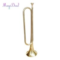 Bb Bugle Đồng thau Cavalry Nhạc cụ Thổi kèn cầm tay cho ban nhạc Người mới bắt đầu Tiệc dàn nhạc trẻ em