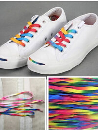 （BB-relaxation） Dây giày thể thao, dây giày dẹt nhiều màu sắc thời trang cá tính, dài 1m2 (1 Đôi)