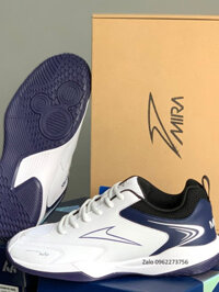 （BB-relaxation） Giày Mira Matrix trắng (Giày cầu lông, bóng chuyền nam nữ)