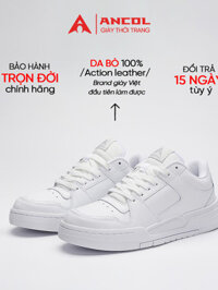 （BB-relaxation） {Siêu cuối tháng} Giày thời trang Ancol Xtreme White cho Nam Nữ Size 38- 44, chất l