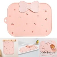 Bb Thảm có thể tái sử dụng Thảm trải bàn bằng silicon cho trẻ em Thảm lót bàn ăn tối cho trẻ mới biết đi Đĩa ăn có thể gập lại
