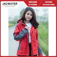 [Bb123] Áo gió 2 lớp nam nữ chống nước size châu á,khoác dù vải GORE TEX phối màu JACWATER V350