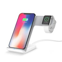 [BBH Shop] Sạc Không Dây Nhanh Cho iPhone X iPhone 8 iPhone 8 Plus Đế Sạc Apple 2 Trong 1 Cho Apple Watch Dòng 2/3