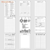 Bblue Garden Planner And Log Book Flower Garden Magazine Guide Track Notebook Garden Diary Planner Digital Houseplant Water.