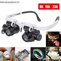 [Bbnzdd] 2022 8X / 23X Kính lúp đèn LED đôi mắt Kính lúp Kính lúp Loupe BVAH