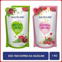 BBQ90 -  Sữa tắm dưỡng da Hazeline 1kg (Túi) TẶNG TÚI VẢI THỜI TRANG