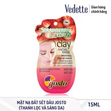 Mặt Nạ Đất Sét Đỏ Và Dâu Tây Josto