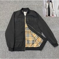 🔥BBR new🔥 Áo Khoác BURBERRY Chữ THÊU 2 Lớp Da Dày Dặn Chữ Thêu, Áo Khoác Gió Nam Nữ BBR Phong Cách Boy Phố Trẻ Trung