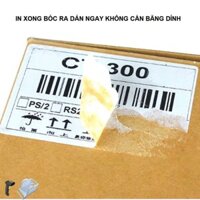 BBS PBO Giấy in nhiệt A6 3000 tờ in đơn hàng, tem, mã vạch, phiếu gửi hàng, decal, dán, cho máy in bill và máy in nhiệt