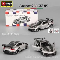 Bburago 1 / 64 PORSCHE 911 GT2 RS Hợp Kim Thu Nhỏ Xe Mô Hình Đồ Chơi Diecast Xe Bản Sao Người Hâm Mộ Bộ Sưu Tập Dành Cho Trẻ Em Quà Tặng