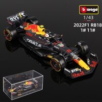 Bburago Mô Hình Xe Ô Tô f1 2022 champion Versace red bull rb18 perez Formmula 1 Tỉ Lệ 1