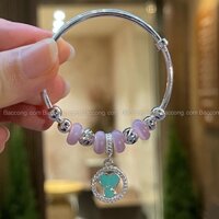 BBVT02-Lắc charm tròn đính đá