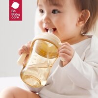 Bc Babycare Cốc tập uống nước có núm mỏ vịt và ống hút cho bé 300mL Cốc tập uống cho bé từ 6 tháng