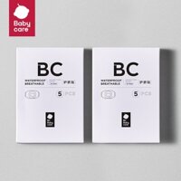 Bc Babycare Combo 2 hộp 5 miếng băng dán rốn em bé Gạc dán rốn trẻ sơ sinh chống thấm nước Miếng dán rốn đi tắm cho bé