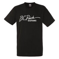 BC Rich Guitars Logo Black T-Shirt Men Shirt Rock Band Tee Music