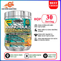 BCAA & Pre-Workout Amino Build Next gen của Muscle Tech hộp 30 lần dùng hỗ trợ phục hồi cơ chống dị hóa cơ tăng sức bền sức mạnh vượt trội đốt mỡ giảm cân giảm mỡ bụng mạnh mẽ cho người tập thể thao - Phân phối chính thức [bonus]