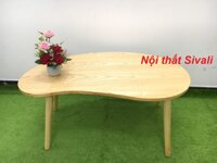 BCF05 - Bàn hình hạt xoài sofa phòng khách Sivali 100x50x45 bàn trà bàn cafe coffee cà phê