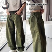Bcghost nam ba chiều may túi lớn dao rựa quần thường ngày xu hướng thời trang mới niche phong cách lười biếng quần ống rộng