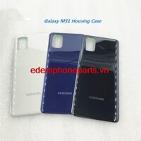 Bch- Vỏ pin nhựa Samsung Galaxy M51 Ốp điện thoại thay thế Vỏ sau Doo &amp; Nhãn dán dính Logo