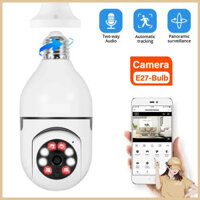 BCS Camera Wifi LED Đuôi Bóng Đèn Xoay 360 Độ 5.0Mps - 1080P-camera bóng đèn-camera 360 độ-camera không dây-camera 360