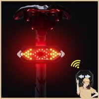 BCS Đèn xi nhan xe đạp không dây, đèn xe đạp cảnh báo gắn cọc yên pin sạc siêu sáng ii