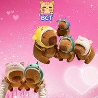 Bct Kawaii Capybara Đồ chơi sang trọng Tai nghe dễ thương Búp bê Capybara Búp bê lấp đầy mềm Gối phòng ngủ Mũ cá mập Búp bê cá heo Đồ trang trí máy tính để bàn Trang trí nhà cửa Búp bê trẻ em Quà tặng sinh nhật