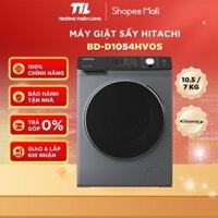 BD-D1054HVOS - Máy Giặt Sấy Hitachi Inverter Giặt 10.5 Kg - Sấy 7 Kg BD-D1054HVOS
