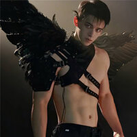 Bd221 Hàng có sẵn Châu Âu Mỹ Retro Phong Cách Gothic Nam Đinh Tán Trang Trí Da Một Vai Gợi Cảm Dây Đeo Vai Trường Bé Trai cosplay Halloween cosplay Người Thể Thao Cơ Bắp Người Cám Dỗ Dây Đeo Ngực Đồng Tính Hộp Đêm Nhảy Múa Macho Trình Diễn Sân Khấu SM Mai