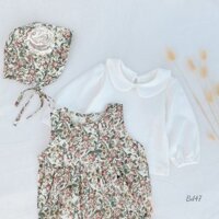 BD47 Body cho bé gái vải bông kết hợp áo trắng mềm mại đáng yêu cho bé 0-3 tuổi của Mama Ơi - Thời trang cho bé