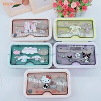 Bdgf Hello Kitty Kuromi Melody Cinnamoroll Hộp cơm trưa bằng nhựa hoạt hình có hộp cơm trưa đa ngăn cầm tay Hộp đựng thức ăn nhanh VN