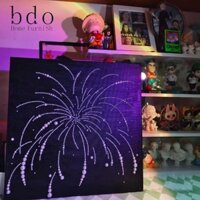 Bdo Đêm giao thừa Pháo hoa Ngọc trai Tranh trang trí thủ công (Tranh pháo hoa ngọc trai DIY)