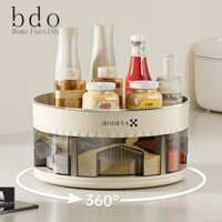 Bdo Hộp Đựng Gia Vị Hai Tầng Có Thể Xoay Được Dùng Trong Nhà Bếp / Kệ Gia Vị / Năm Mới